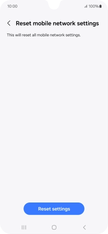 Press Reset settings.