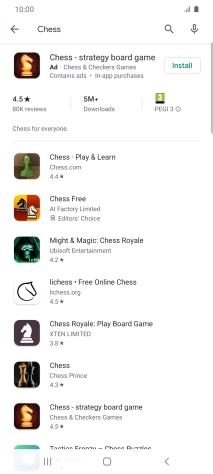 Press the required app.