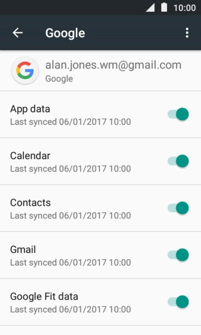 Press the Home key to return to the home screen.