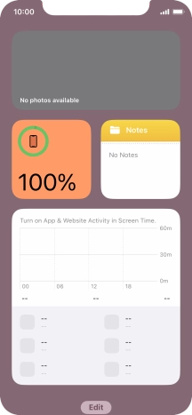 Slide your finger upwards on the screen.