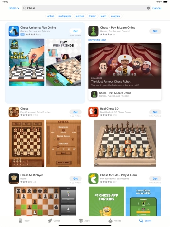 Press the required app.