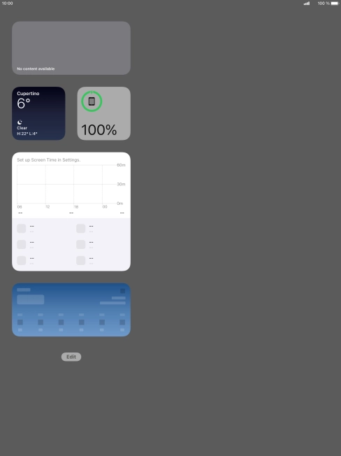 Press and hold the required Widget Stack.