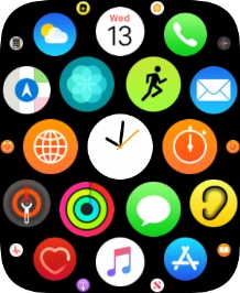 Press the email message icon.