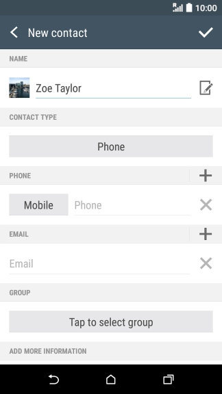 Press the field below 