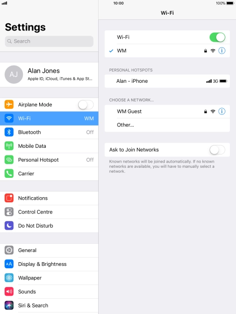 Press the Home key to return to the home screen.