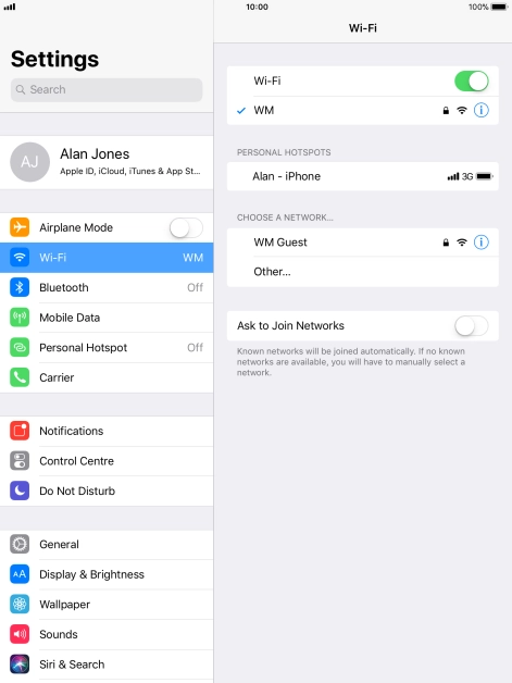 Press the Home key to return to the home screen.