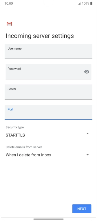 Press the drop down list below 