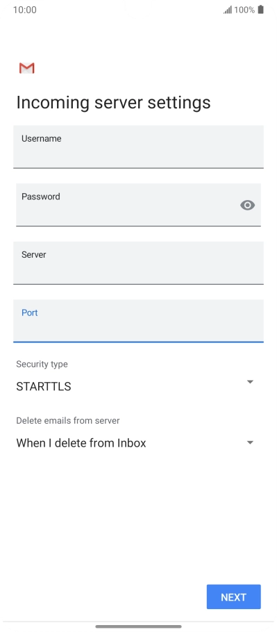 Press the drop down list below 