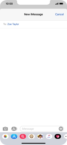 You can also send pictures, video clips, audio files and different effects in your iMessage. Follow the instructions on the screen to send your iMessage with the required content.