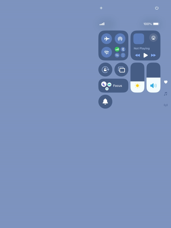 Press the sound mode icon to turn silent mode on or off.