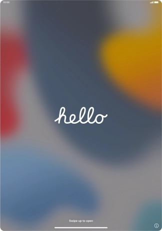 Slide your finger upwards starting from the bottom of the screen.