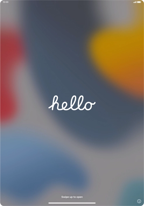 Slide your finger upwards starting from the bottom of the screen.