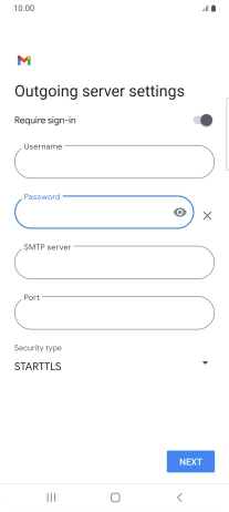 Press the field below 