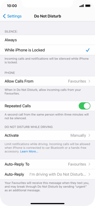 Press Auto-Reply To.