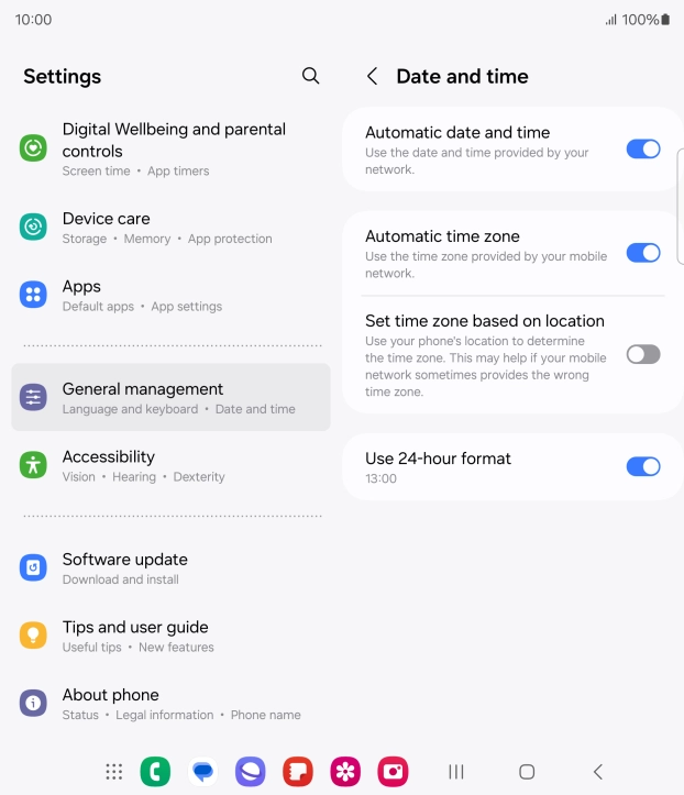 Press the Home key to return to the home screen.