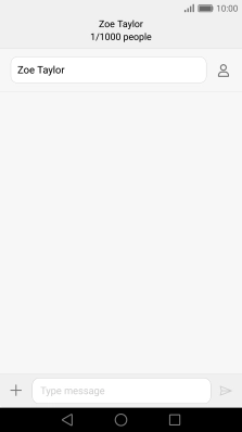 Press the text input field and write the text for your picture message.