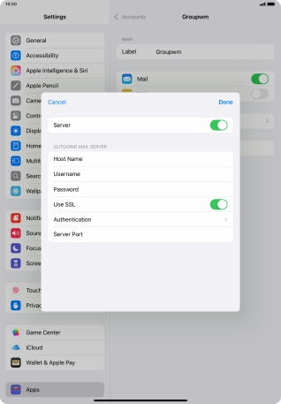 Press Authentication.