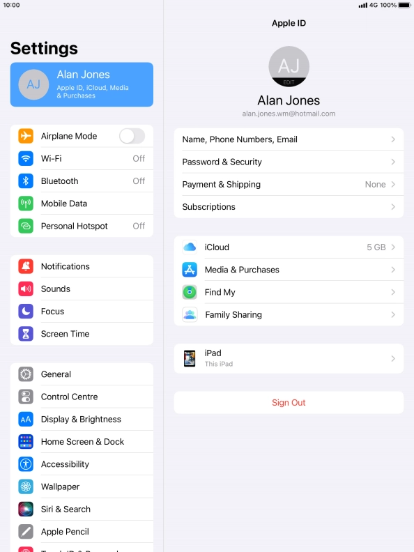 Press the Home key to return to the home screen.