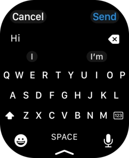 Press the input icon.