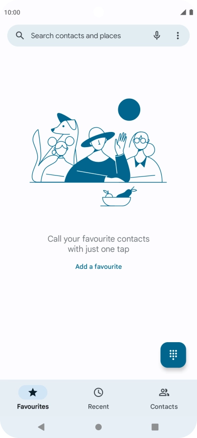 Press the menu icon.