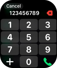 Key in the required number and press the call icon.