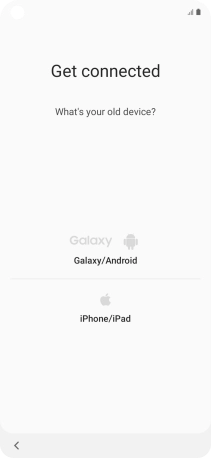 Press the required setting and follow the instructions on the screen to transfer the content from another phone.
