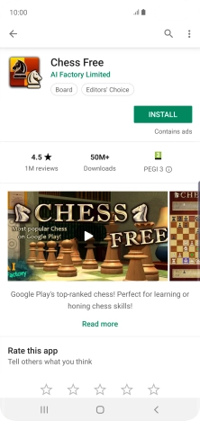 Press INSTALL and follow the instructions on the screen to install the app.