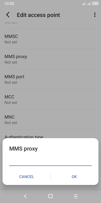 Key in 10.202.002.060 and press OK.