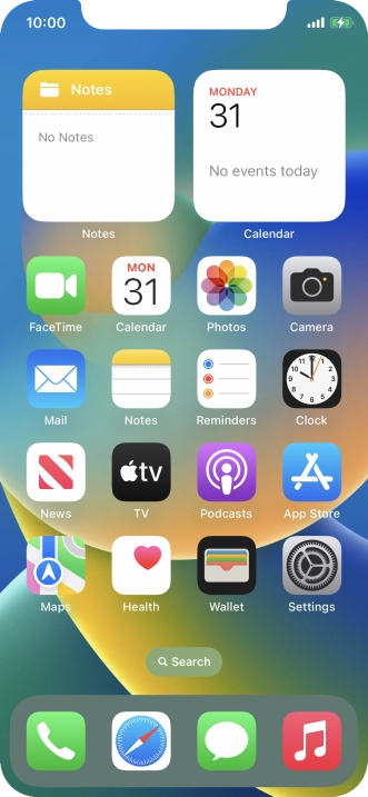 When the battery charging icon is displayed, the battery is charging.