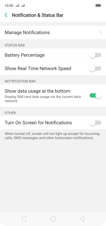 Press Manage Notifications.