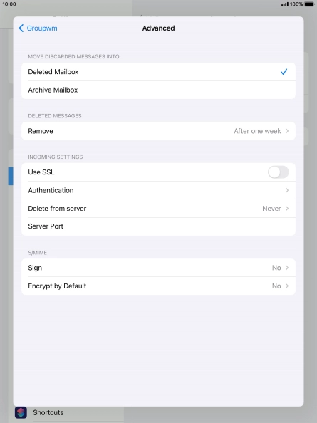 Press Authentication.