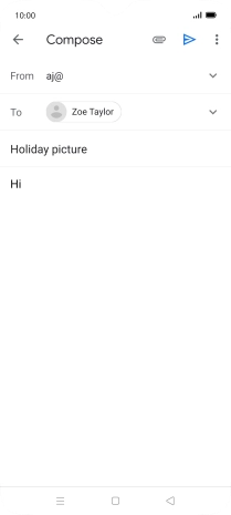 Press the attachment icon.