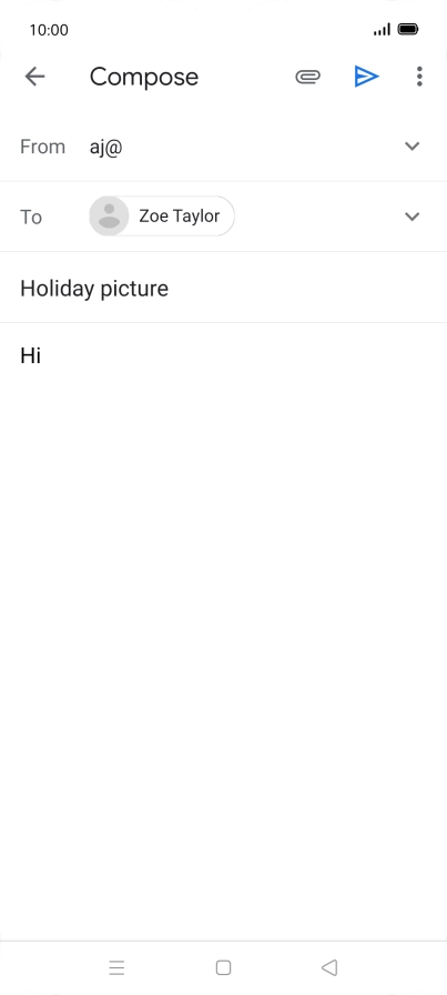 Press the attachment icon.