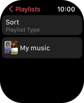 Press the required playlist.