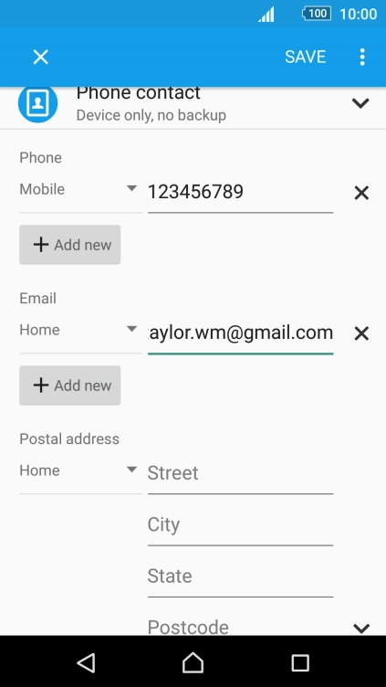Press the drop down list next to the email address.