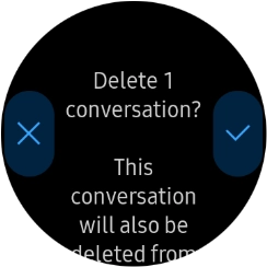Press the confirm icon.