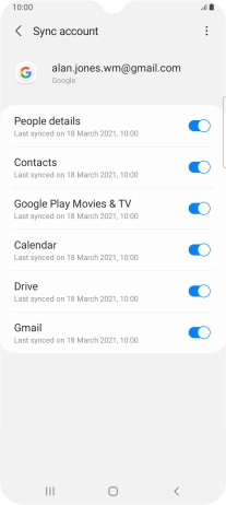 Press the Home key to return to the home screen.