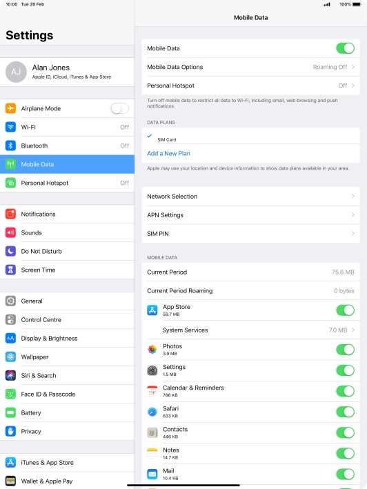 Press Network Selection.