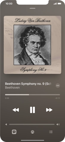 Press arrow right to go to the next audio file.