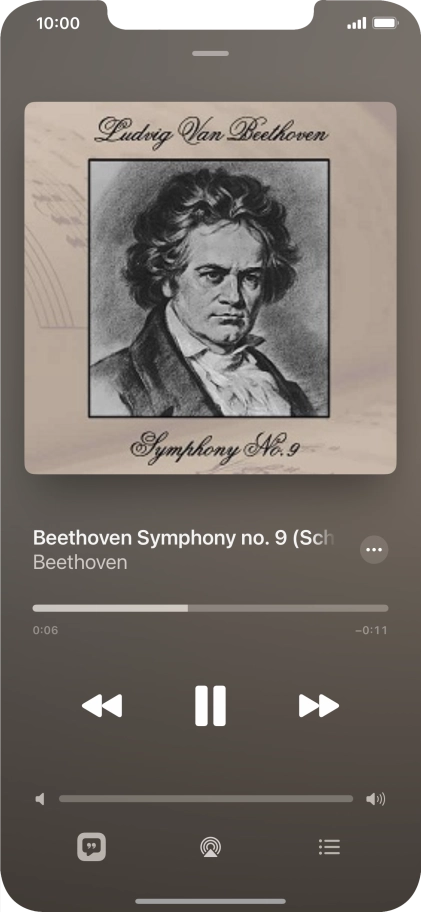 Press arrow right to go to the next audio file.