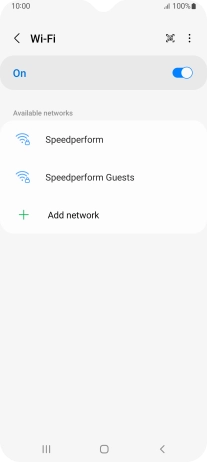 Press the menu icon.