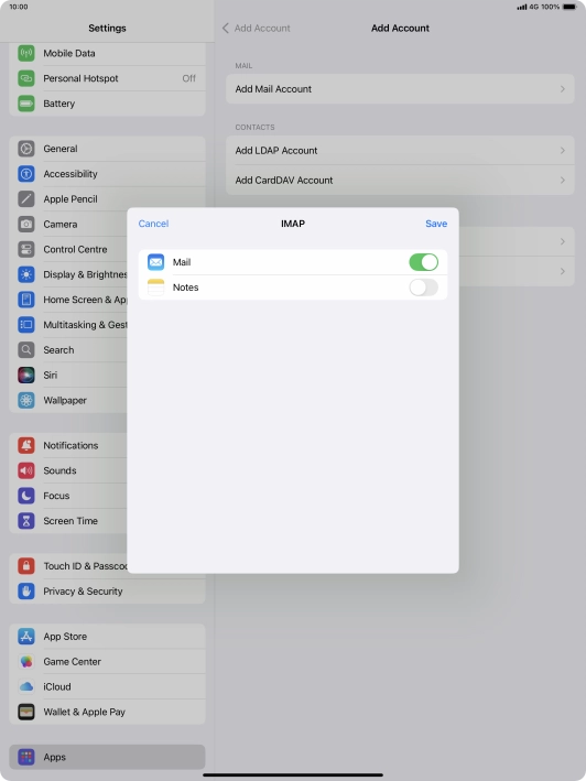 Press Save. Your email account has now been set up. To select more settings for incoming and outgoing server, proceed with the following steps.