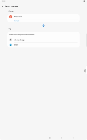 Press the name of the SIM.