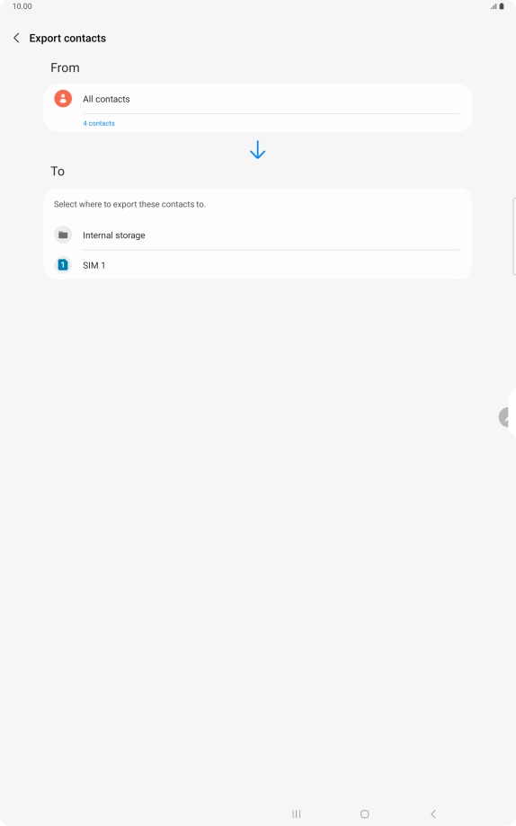 Press the name of the SIM.