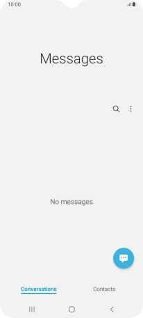 Press the menu icon.