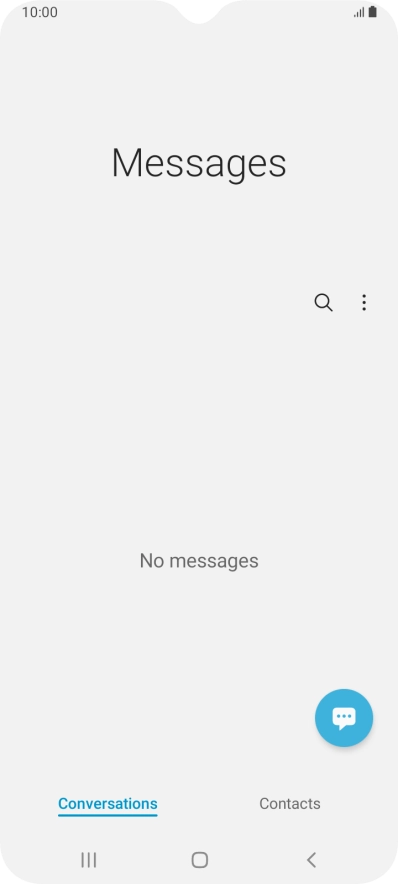Press the menu icon.