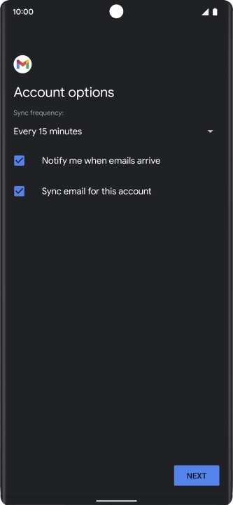 Press the drop down list below 