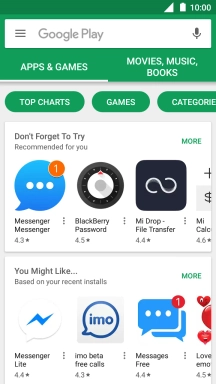 Slide your finger right starting from the left side of the screen.