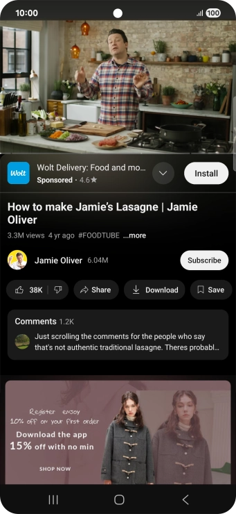 Press and hold the Home key to activate Gemini.