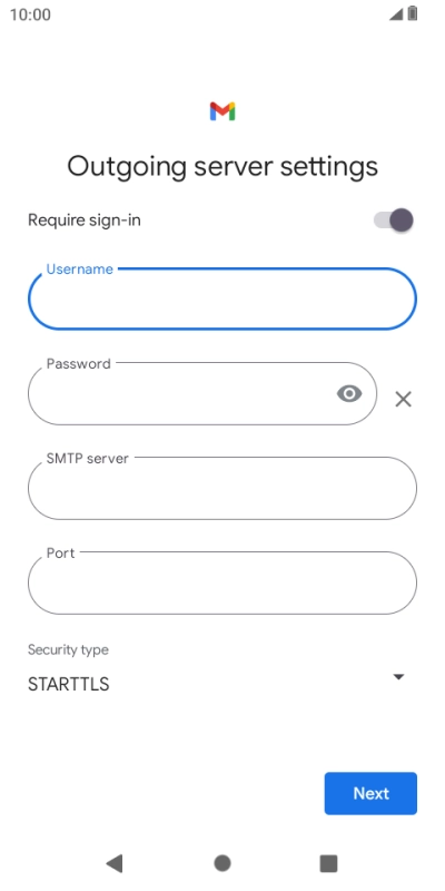 Press the field below 
